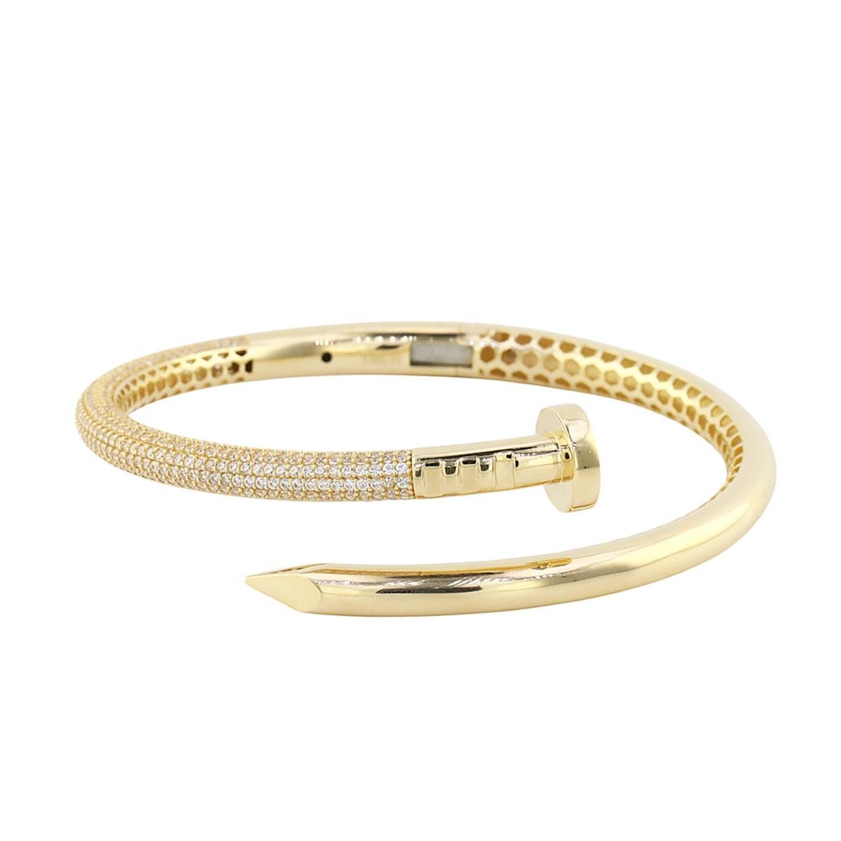 14 K Gold Nail Bracelet